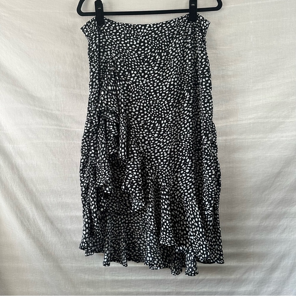 H&M Ruffle Skirt with Slit